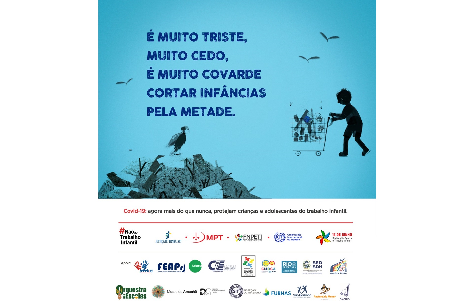 Ações da campanha estadual contra o trabalho infantil começam nesta terça (9)