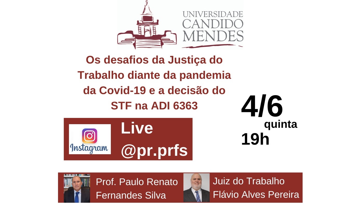Flávio Alves vai abordar desafios da JT na pandemia, em live nesta quinta (4)
