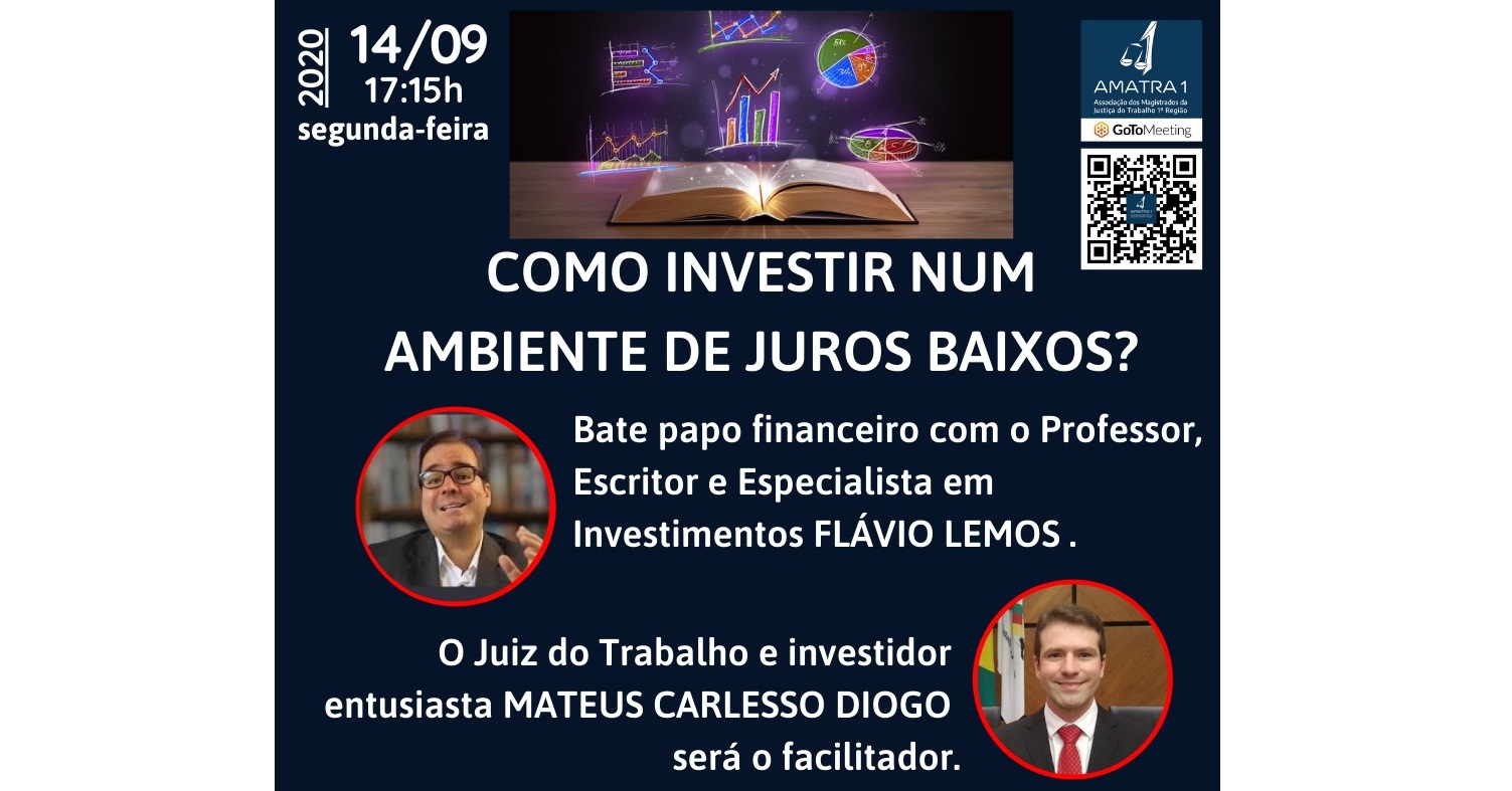 AMATRA1 faz bate-papo sobre investimentos exclusivo para associados