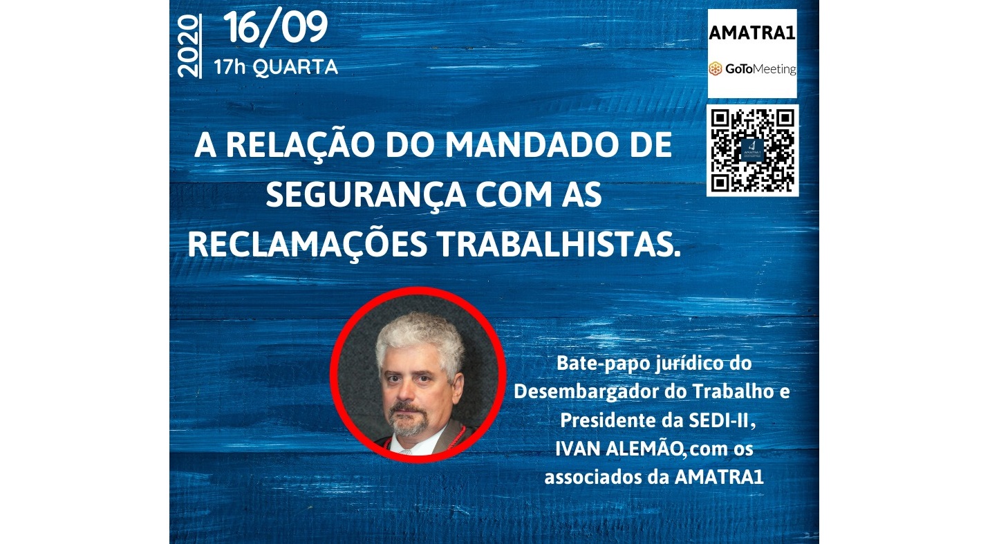 Mandado de segurança na JT é tema de bate-papo para associados