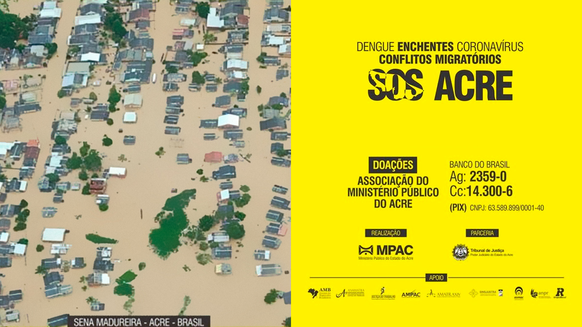 SOS Acre: entidades apoiam ação para ajudar o estado em crise