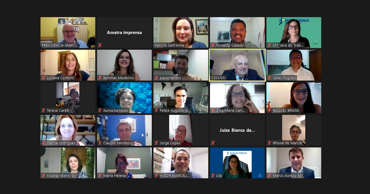 É fundamental manter nossos direitos, afirma Colussi, em evento da AMATRA1