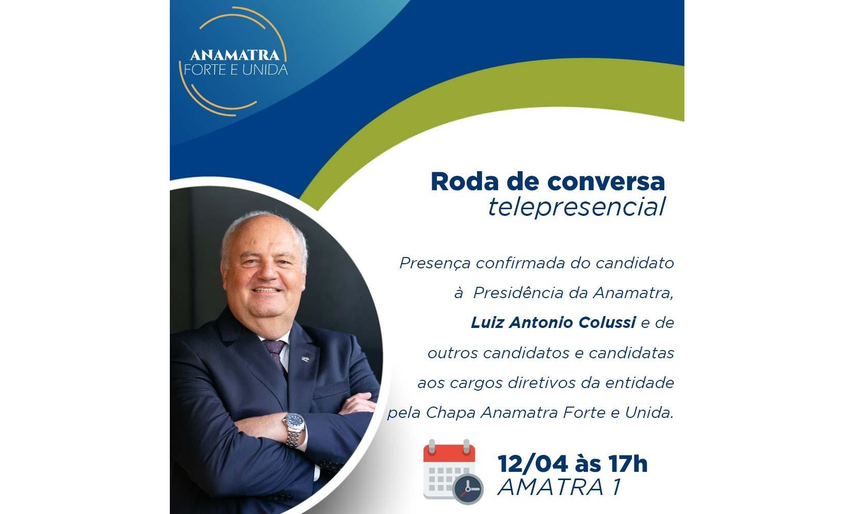 AMATRA1 promove roda de conversa com chapa Anamatra Forte e Unida