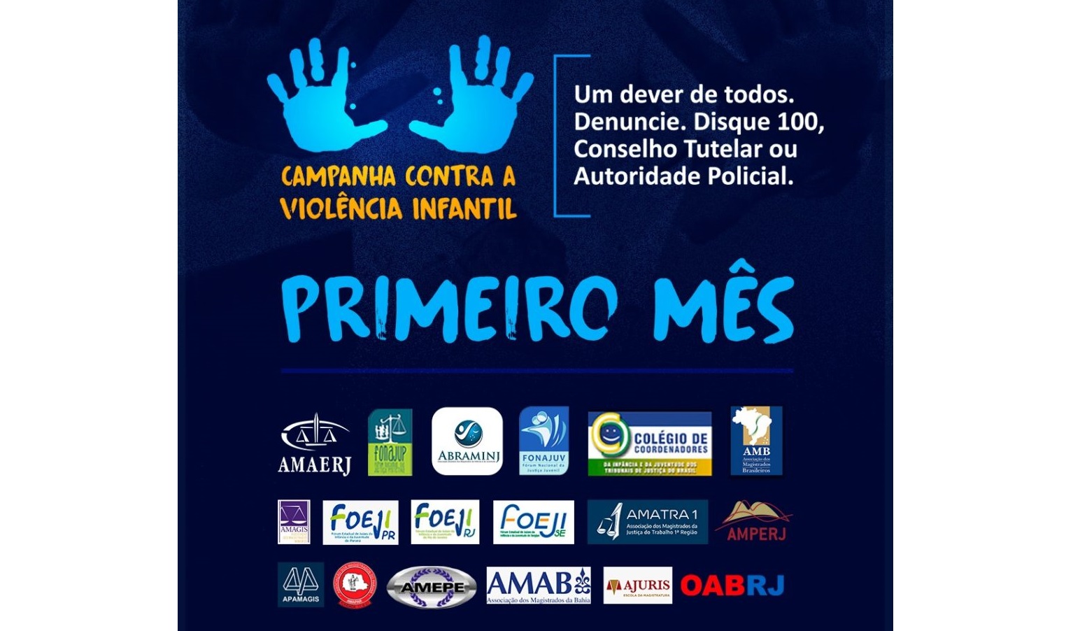 Em um mês, campanha contra violência infantil ganha apoio de instituições