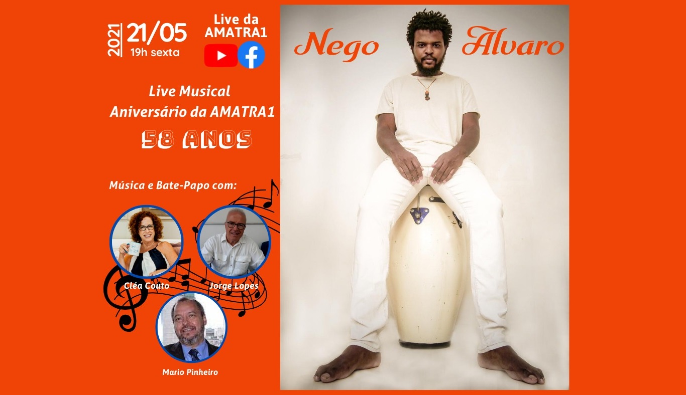 AMATRA1 faz live musical para comemorar aniversário, nesta sexta (21)