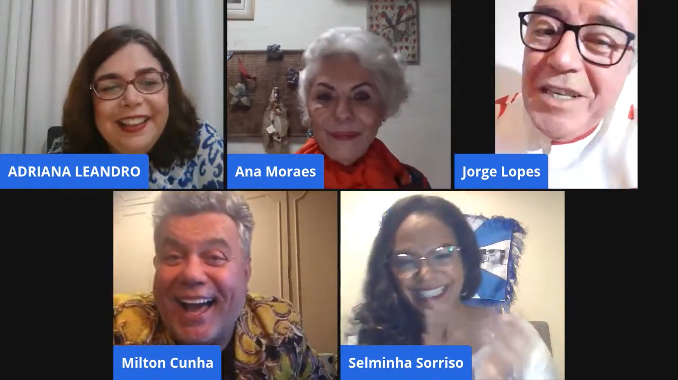 Em live, Milton Cunha e Selminha Sorriso abordam importância do Carnaval