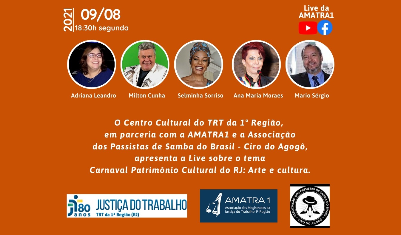 Carnaval como patrimônio cultural do Rio será tema de live na segunda (9)