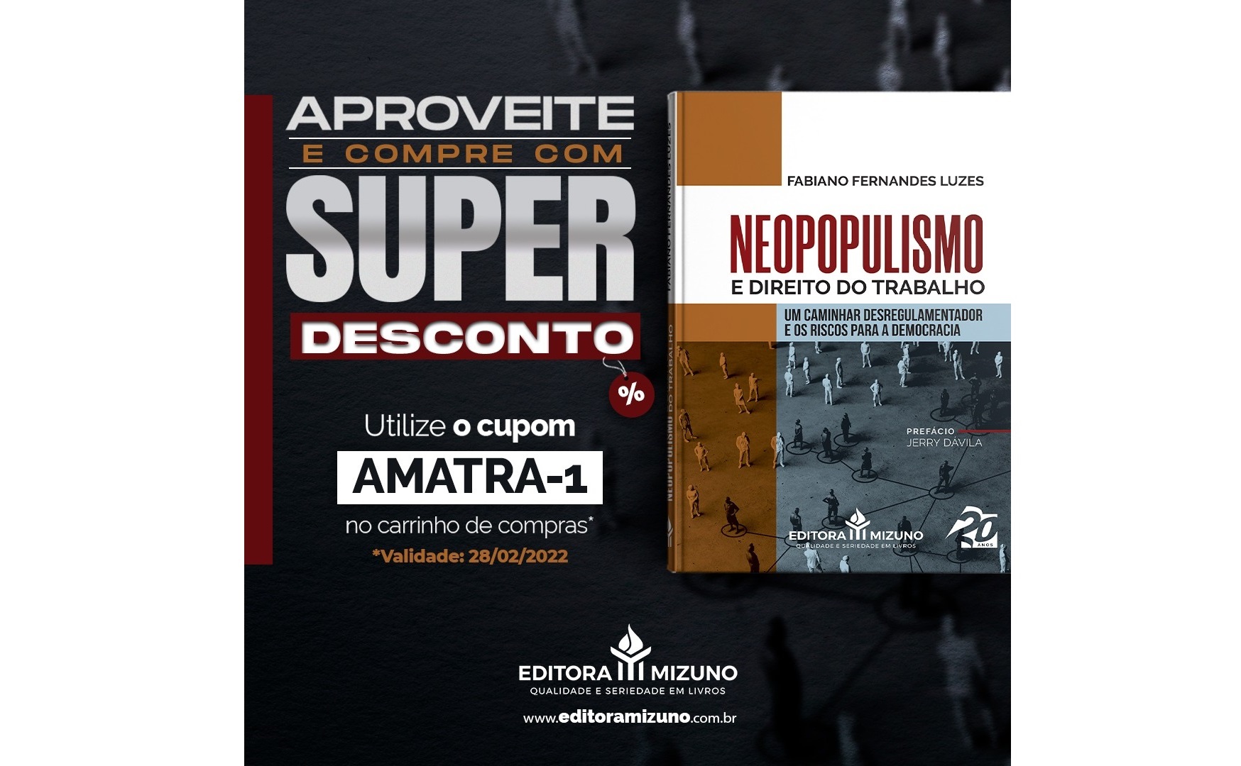 Juiz Fabiano Luzes lança o livro ‘Neopopulismo e Direito do Trabalho’