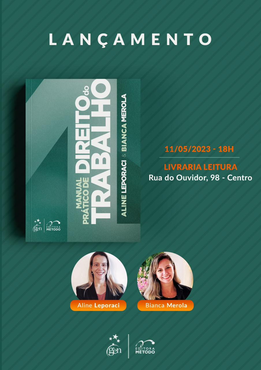 Aline Leporaci e Bianca Merola vão lançar ‘Manual Prático do Direito do Trabalho’