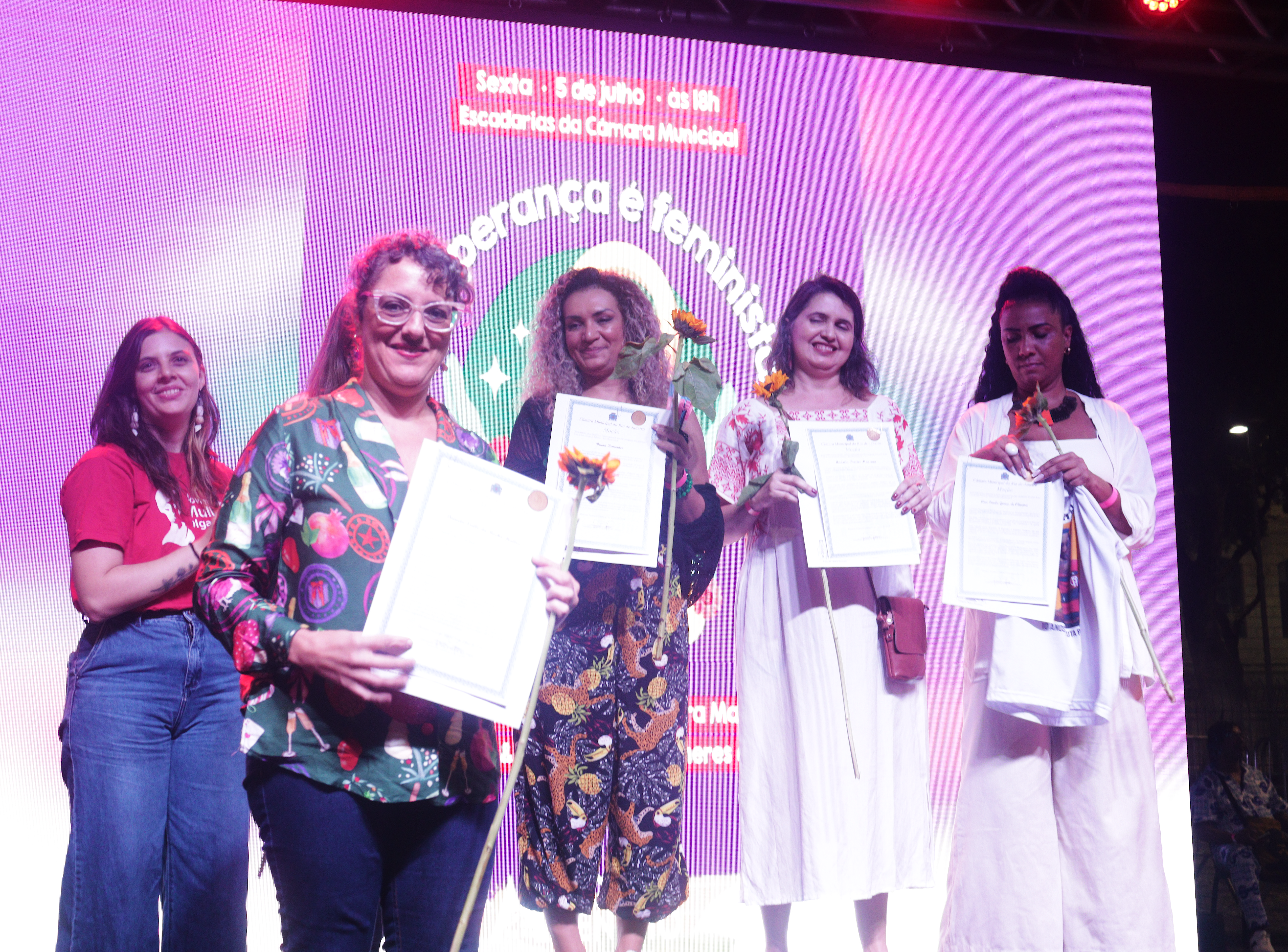 Daniela Muller recebe o Prêmio Mulheres que Inspiram, da Câmara do Rio